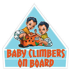 Car sticker 'Baby climbers on board'